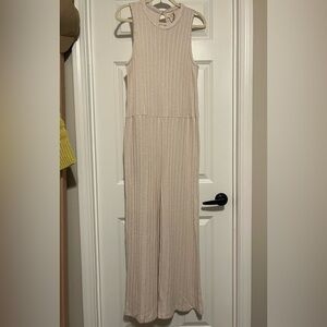 World Market Pointelle Knit Sleeveless Jumpsuit